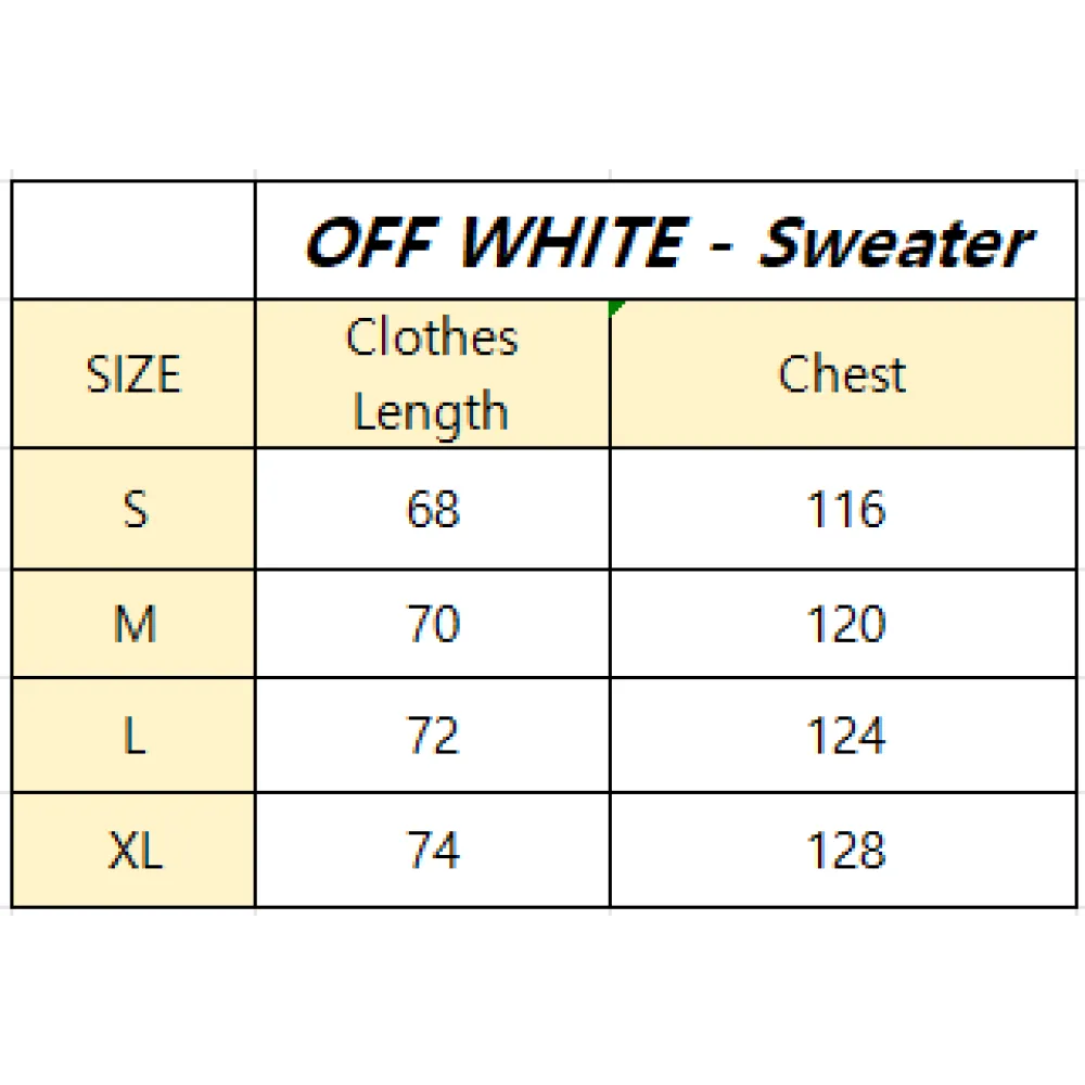 Off White Sweater white and black，391