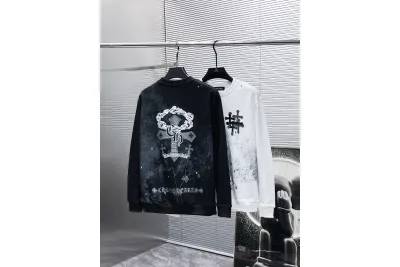  CHROME HEART Hoodie  Black andWhite,8639 01