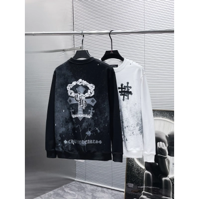  CHROME HEART Hoodie  Black andWhite,8639 01