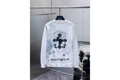  CHROME HEART Hoodie  Black andWhite,8639 02