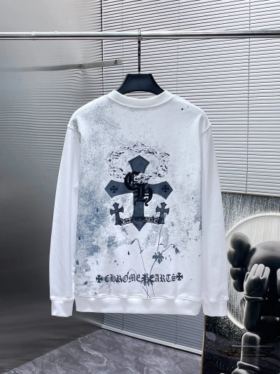  CHROME HEART Hoodie  Black andWhite,8639 02