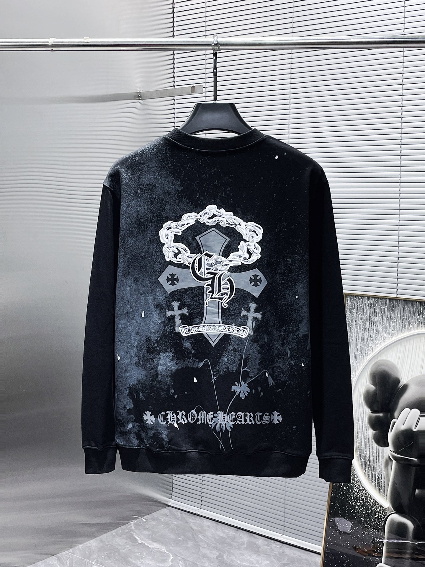  CHROME HEART Hoodie  Black andWhite,8639