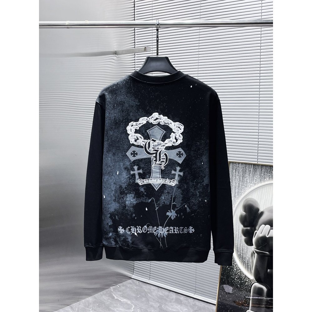  CHROME HEART Hoodie  Black andWhite,8639