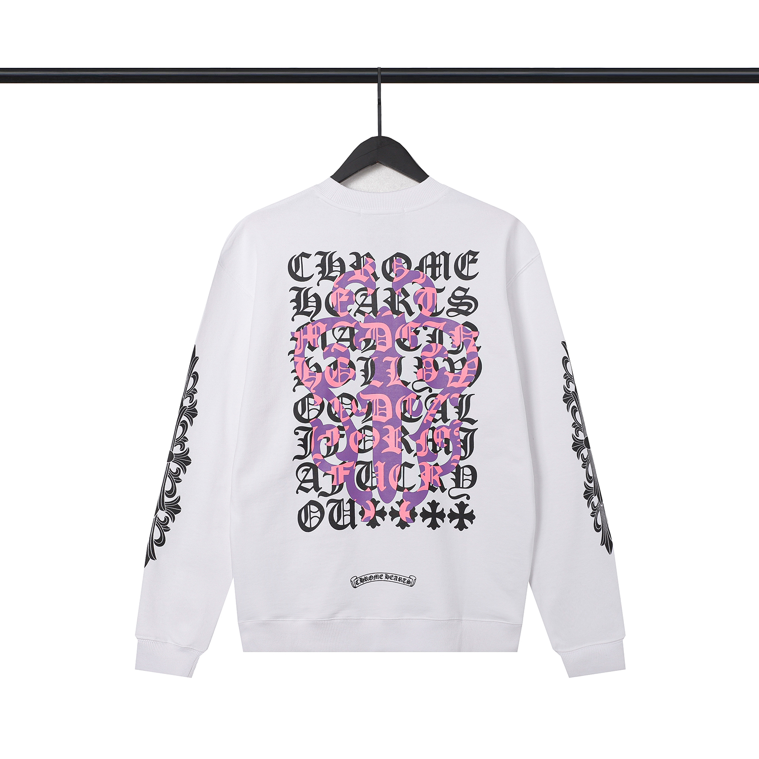  CHROME HEART Hoodies Black and White,8211