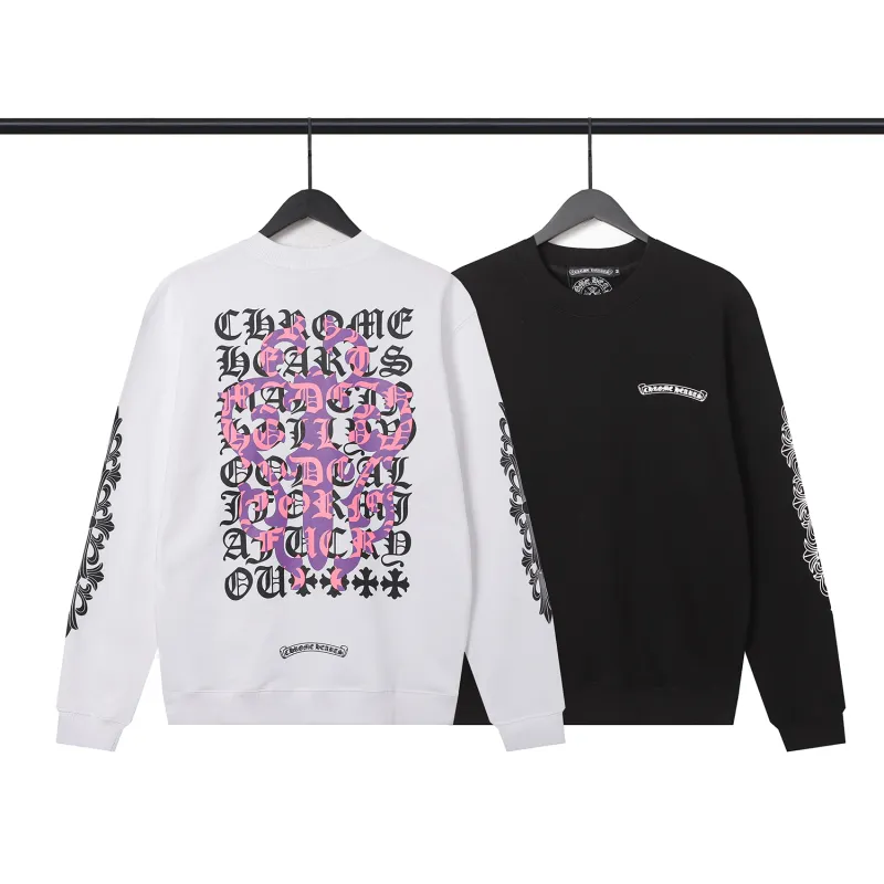 CHROME HEART Hoodies Black and White,8211