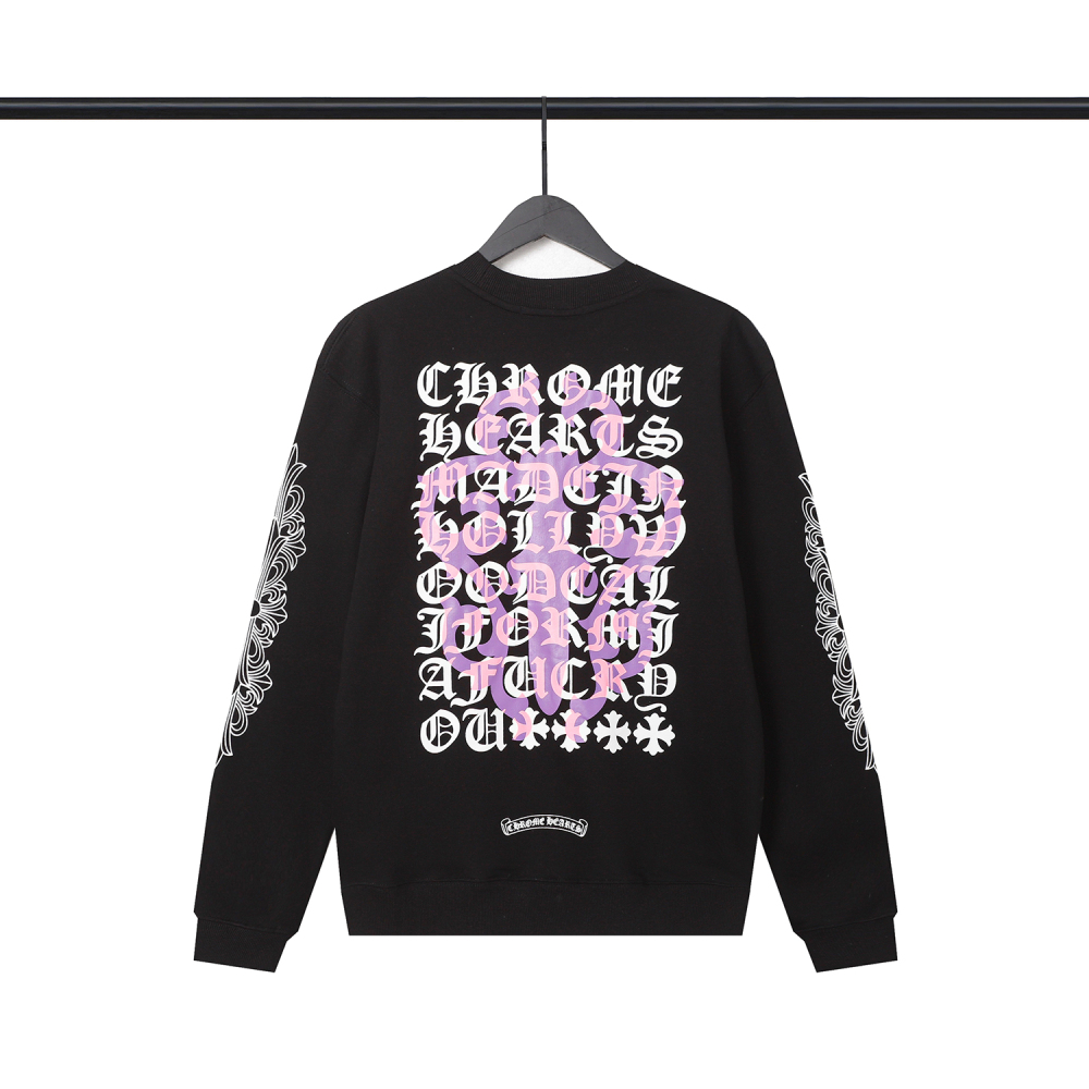  CHROME HEART Hoodies Black and White,8211
