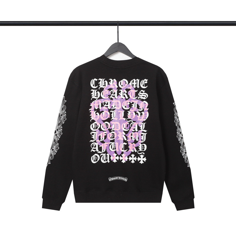  CHROME HEART Hoodies Black and White,8211