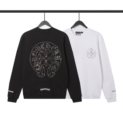 CHROME HEART Hoodies Black and White,8212 01