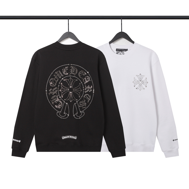  CHROME HEART Hoodies Black and White,8212