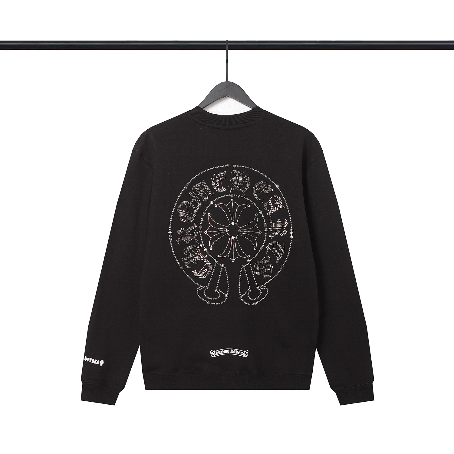  CHROME HEART Hoodies Black and White,8212