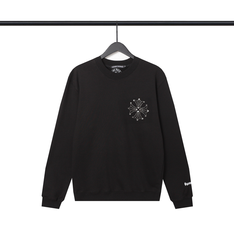  CHROME HEART Hoodies Black and White,8212