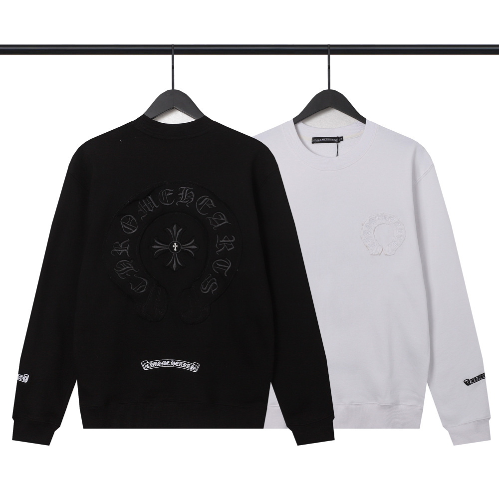  CHROME HEART Hoodies Black and White,8307