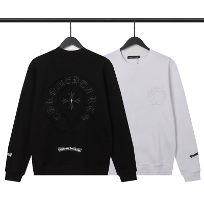  CHROME HEART Hoodies Black and White,8307 01