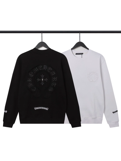  CHROME HEART Hoodie Black and White,8307 01