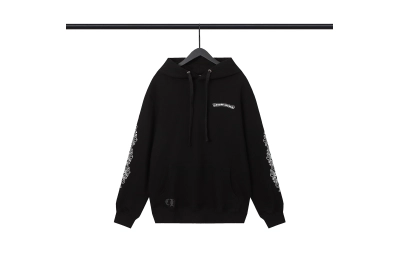  CHROME HEART Hoodie Black and White,8992 02