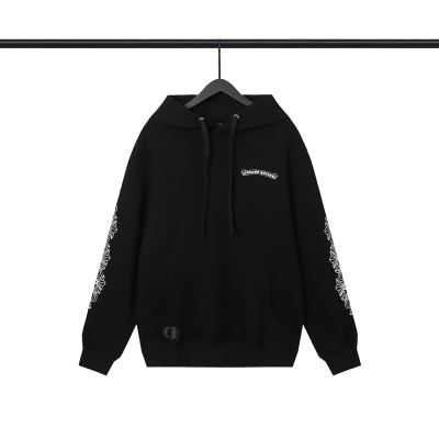  CHROME HEART Hoodies Black and White,8992 02