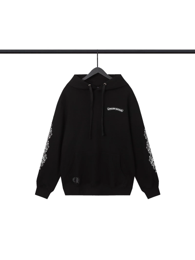  CHROME HEART Hoodie Black and White,8992 02