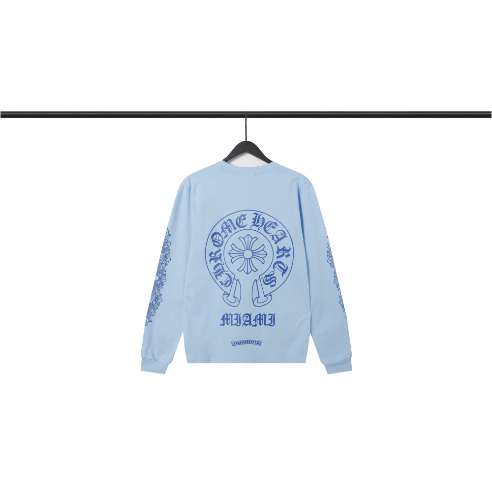  CHROME HEART Hoodies Blue,8225