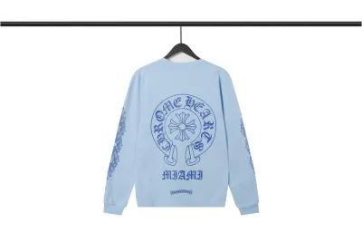  CHROME HEART Hoodie Blue,8225 02