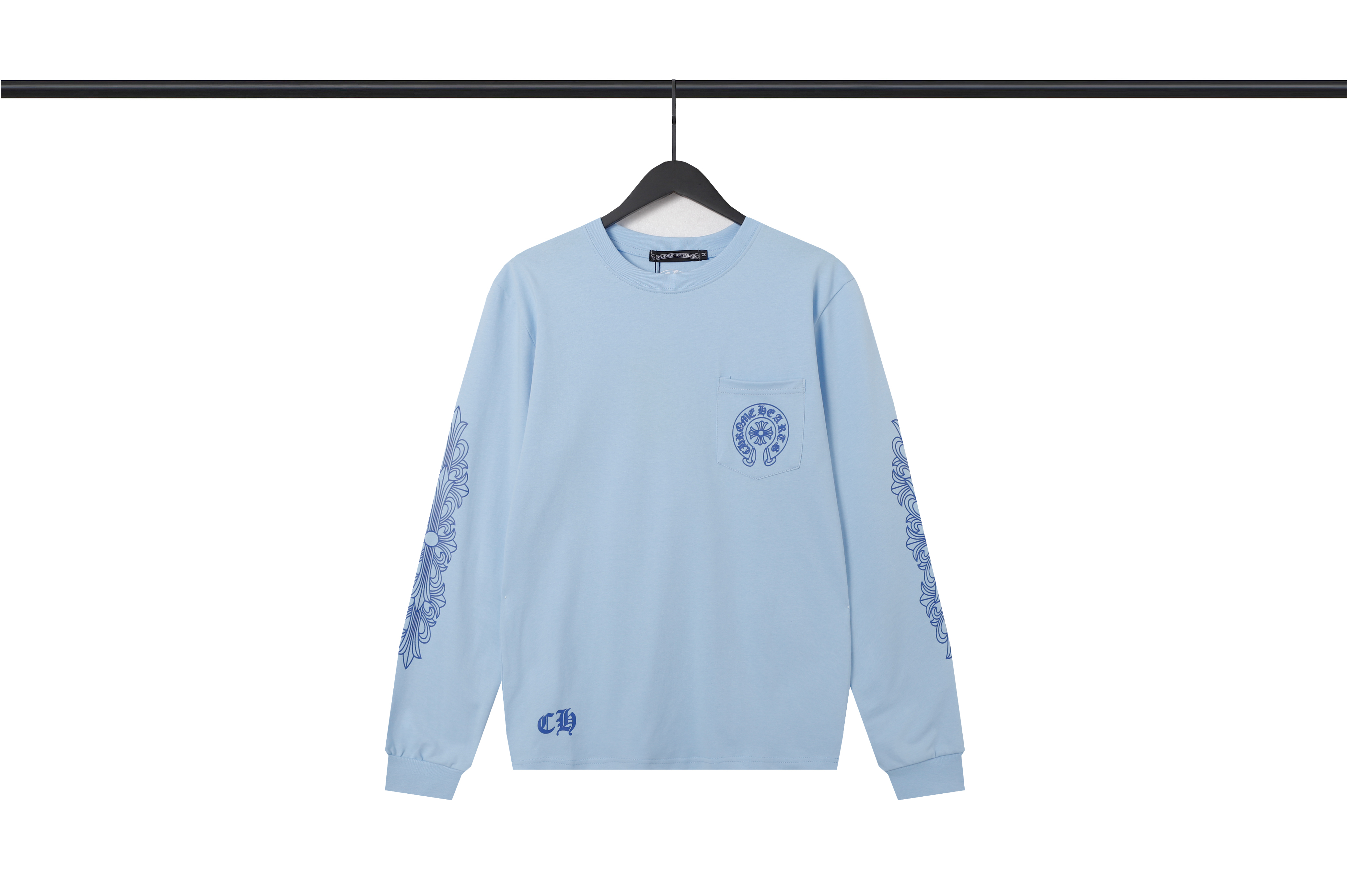  CHROME HEART Hoodies Blue,8225