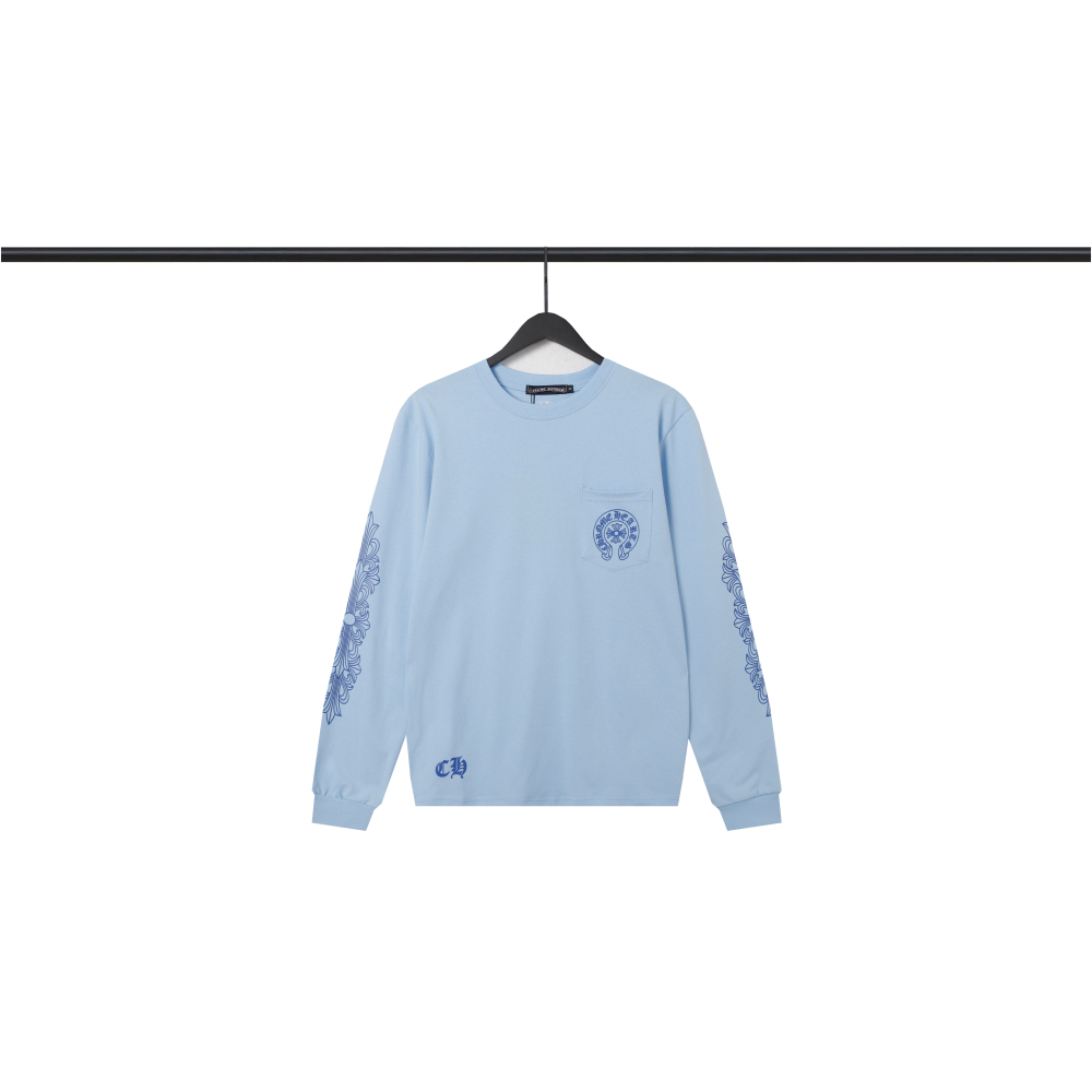  CHROME HEART Hoodies Blue,8225
