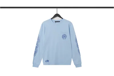  CHROME HEART Hoodie Blue,8225 01