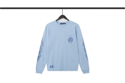  CHROME HEART Hoodie Blue,8225 01