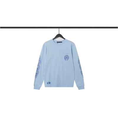 CHROME HEART Hoodies Blue,8225 01