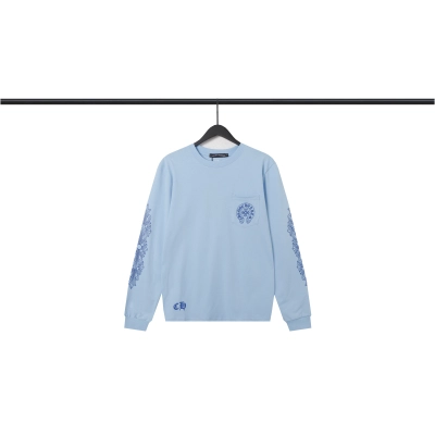  CHROME HEART Hoodie Blue,8225 01