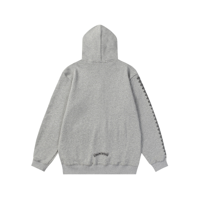  CHROME HEART Hoodies Grey,8555 02