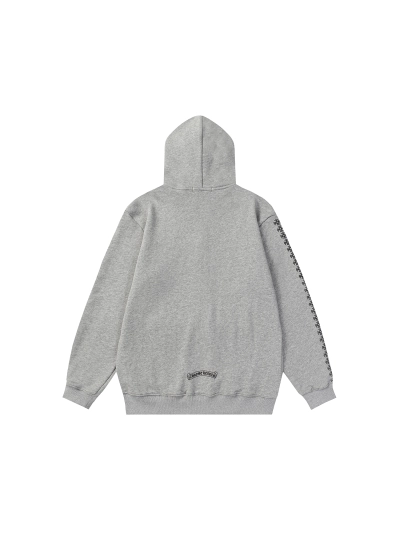  CHROME HEART Hoodie Grey,8555 02