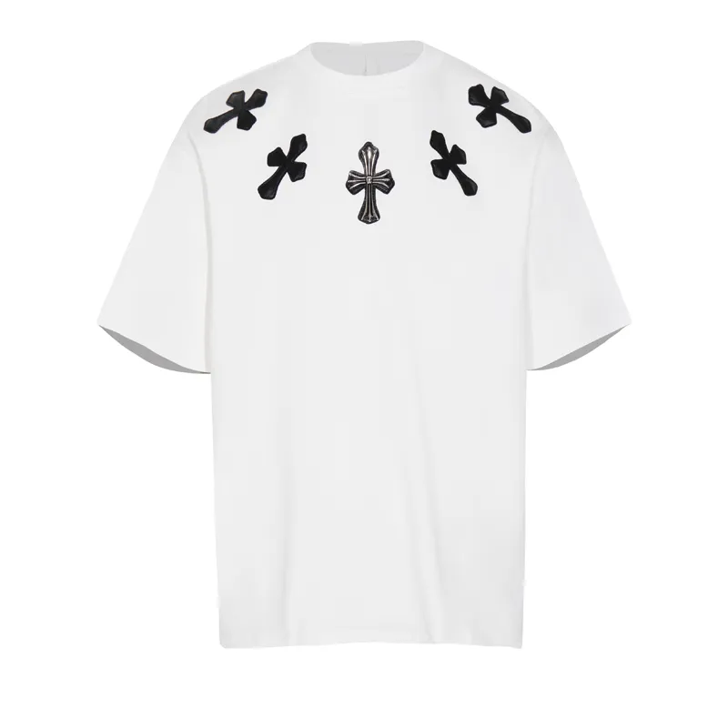 CHROME HEART T-shirt  Black and White,K6032