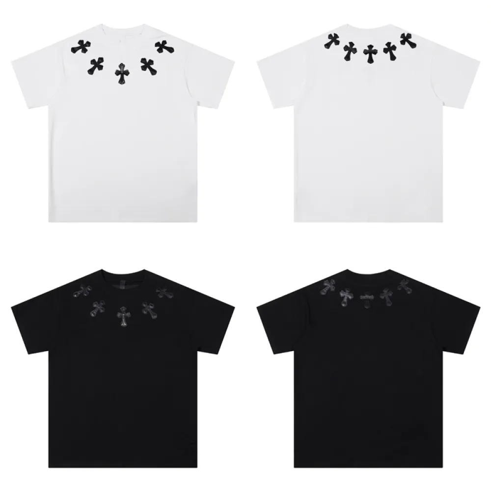 PKGoden CHROME HEART T-shirt  Black and White,K6032