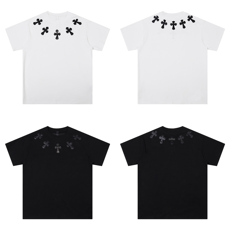 PK CHROME HEART T-shirt  Black and White,K6032