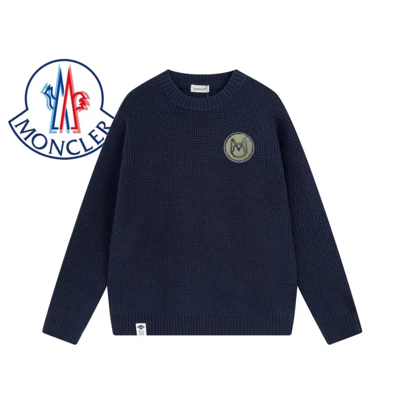 PKGoden Moncler Waffle  Sweater 3-dark blue