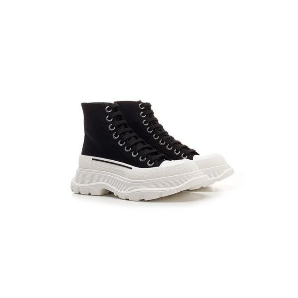 PK  White "tread Slick" Lace-up Combat Boot