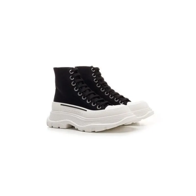 PK  White "tread Slick" Lace-up Combat Boot