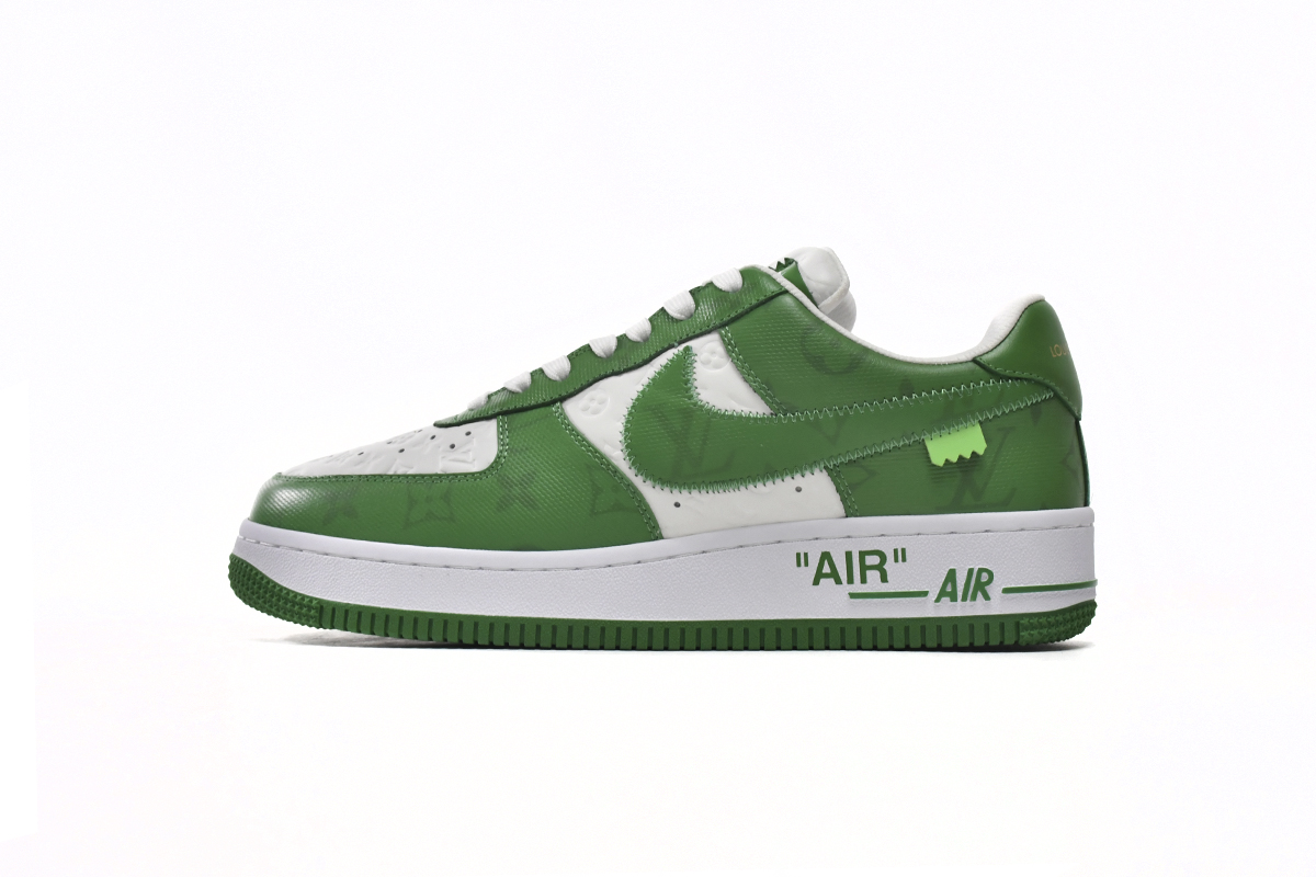 PK Louis Vuitton x Nike Air Force 1 White Green 7108-6