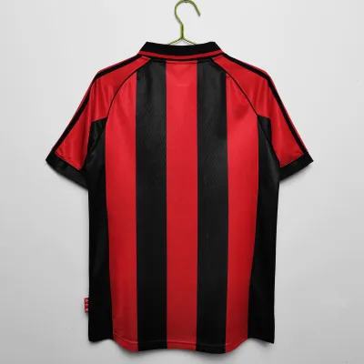 Best Reps Serie A 1998/99 AC Milan Retro Home  Soccer Jersey 02