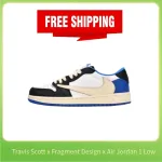 PK ❗❗Free shipping❗❗  Jordan 1 Low Fragment x Travis Scott, DM7866-140