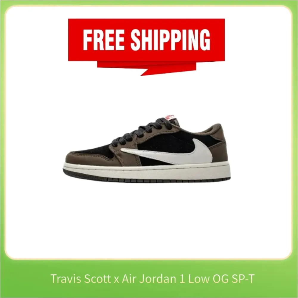 PK ❗❗Free shipping❗❗ Jordan 1 Retro Low OG SP Travis Scott, CQ4277-001