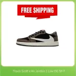 PK ❗❗Free shipping❗❗ Jordan 1 Retro Low OG SP Travis Scott, CQ4277-001
