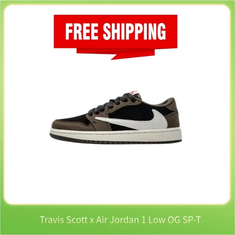 PK ❗❗Free shipping❗❗ Jordan 1 Retro Low OG SP Travis Scott, CQ4277-001