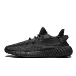 H12 Yeezy Boost 350 V2 Static Black (Reflective)，FY2903