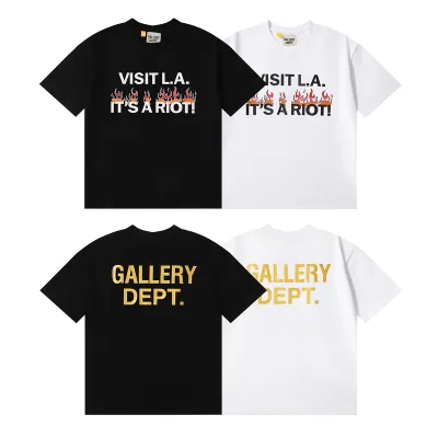 Gallery Dept T-Shirt- White Black 6057 01