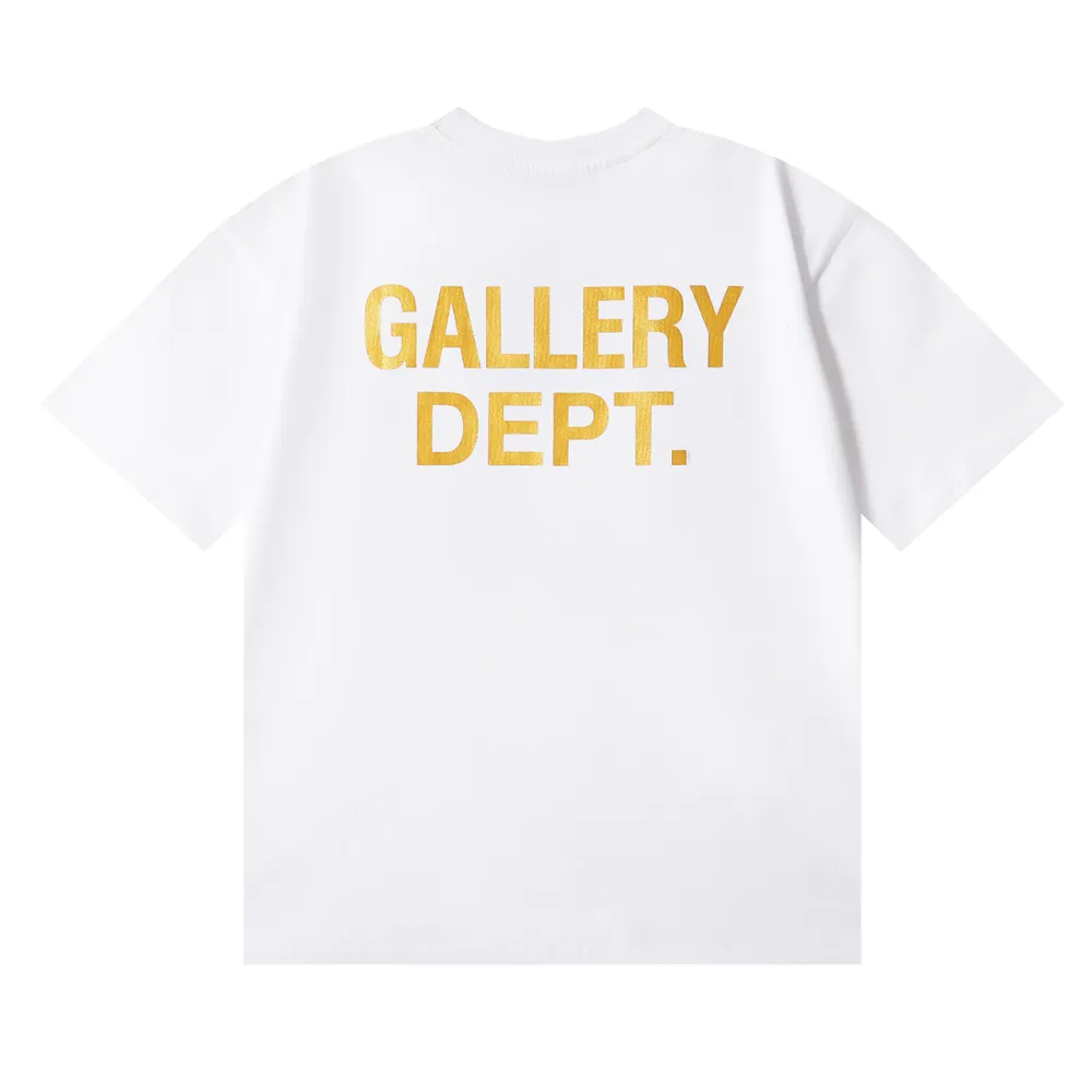 Gallery Dept T-Shirt- White Black 6057