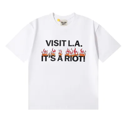 Gallery Dept T-Shirt- White Black 6057 02