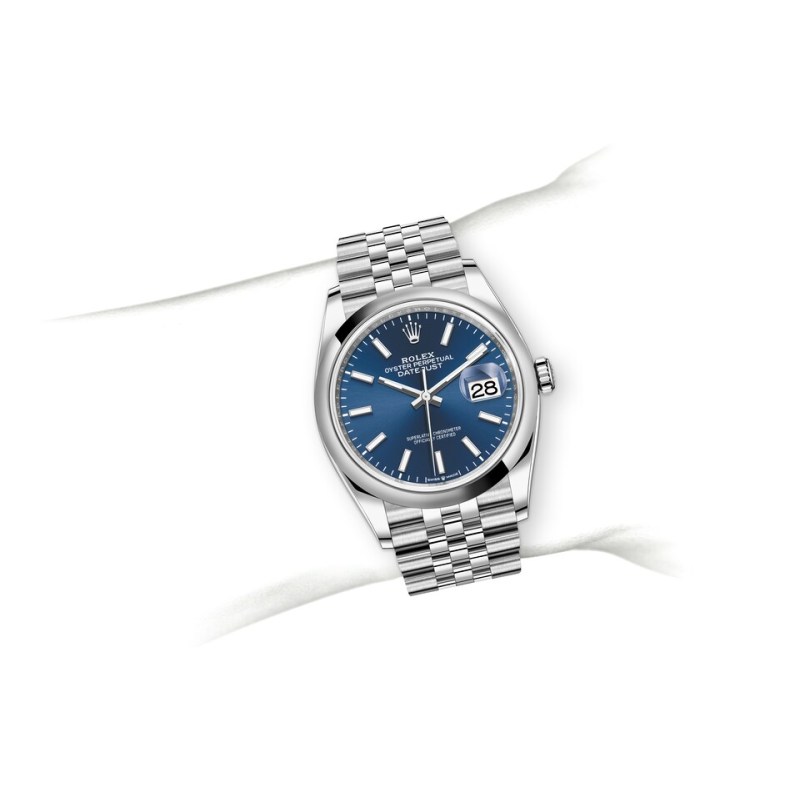 Rolex Datejust 36 Oyster-36 mm-Oystersteel and Reference 126200 m126200-0005 Watch