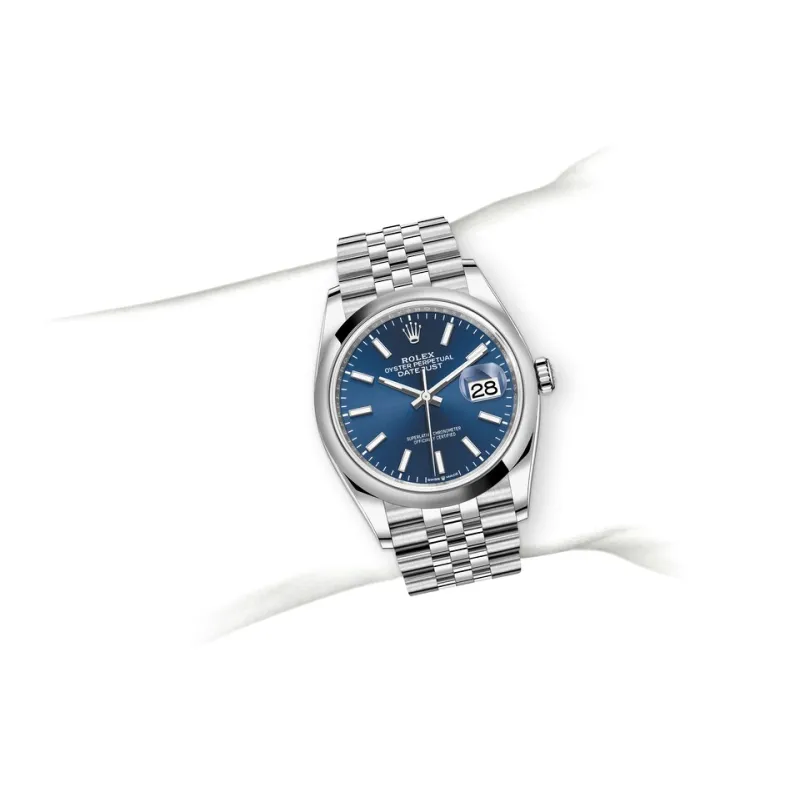 Rolex Datejust 36 Oyster-36 mm-Oystersteel and Reference 126200 m126200-0005 Watch