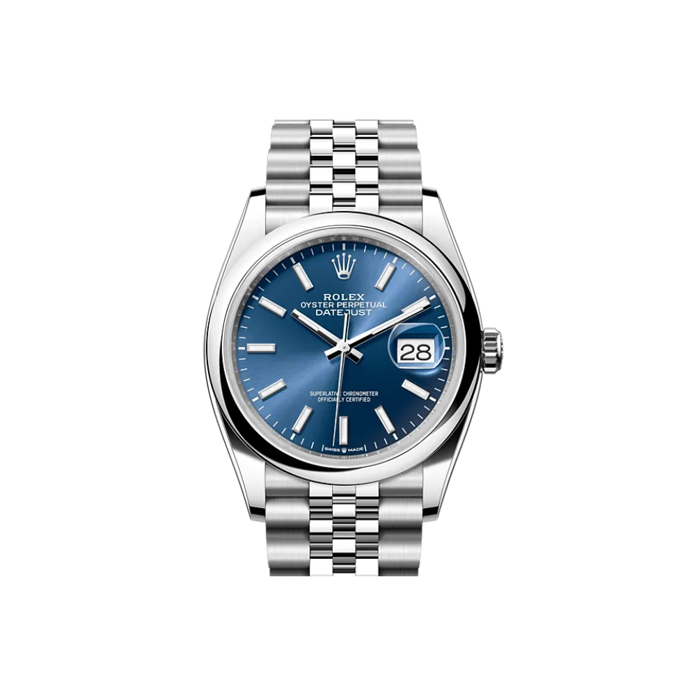 Rolex Datejust 36 Oyster-36 mm-Oystersteel and Reference 126200 m126200-0005 Watch